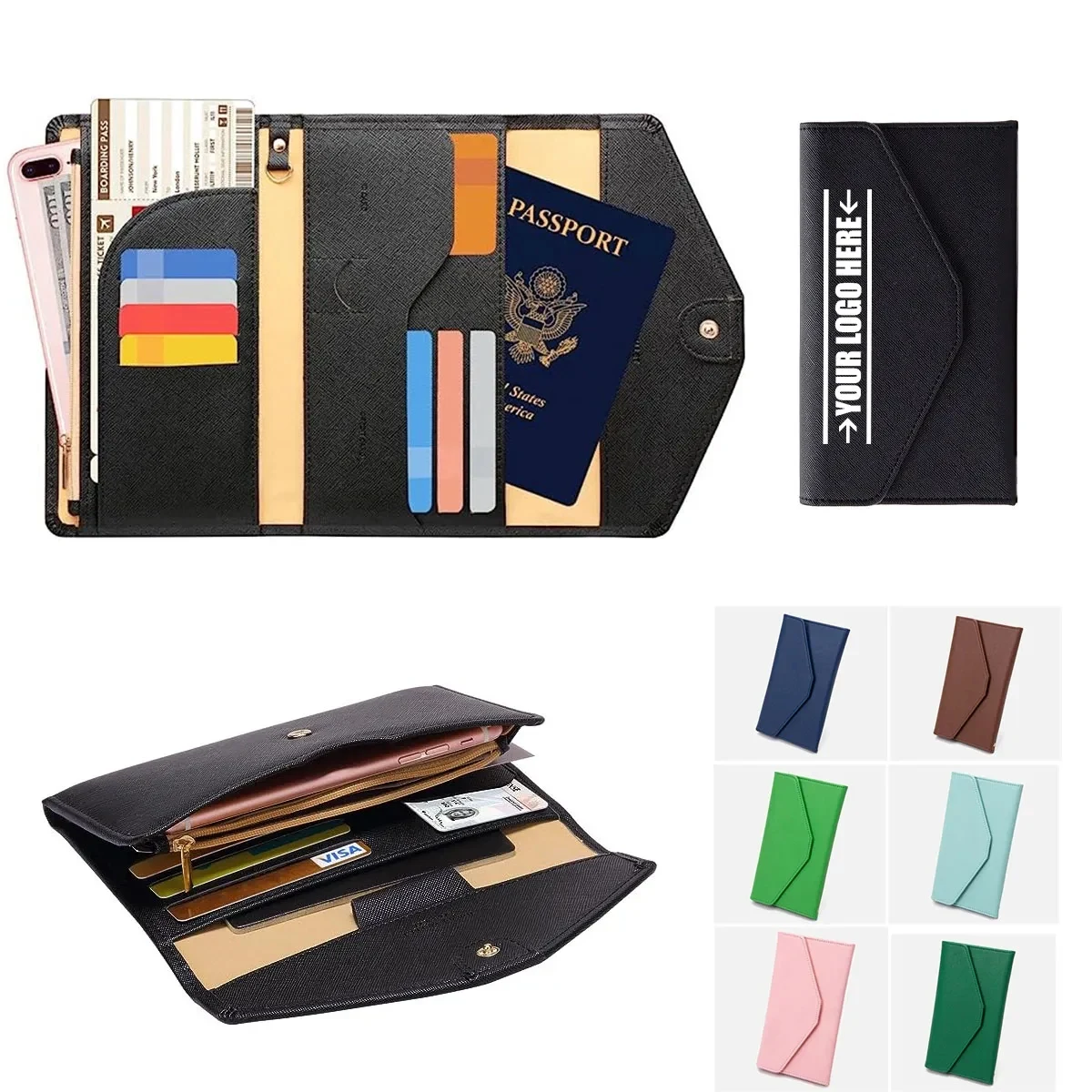 Mulitple RFID Passport Holder Travel Wallet 1