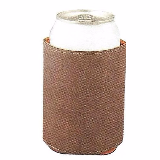 Dark Brown Leatherette Beverage Holder