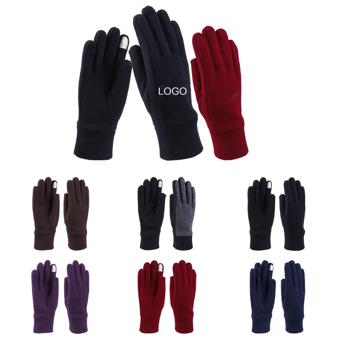 Polar Fleece Warm Gloves 1