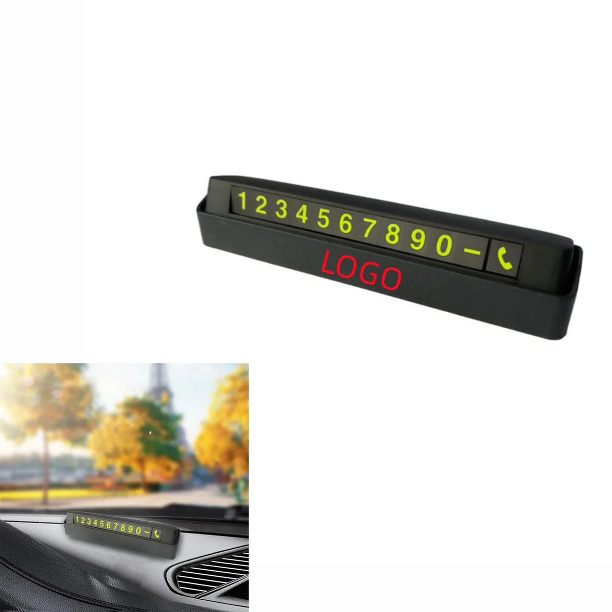 Car Temporary Parking Number Plate 1