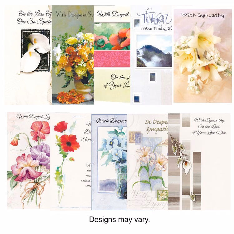 Sympathy Cards - Assorted 5"x7.5"