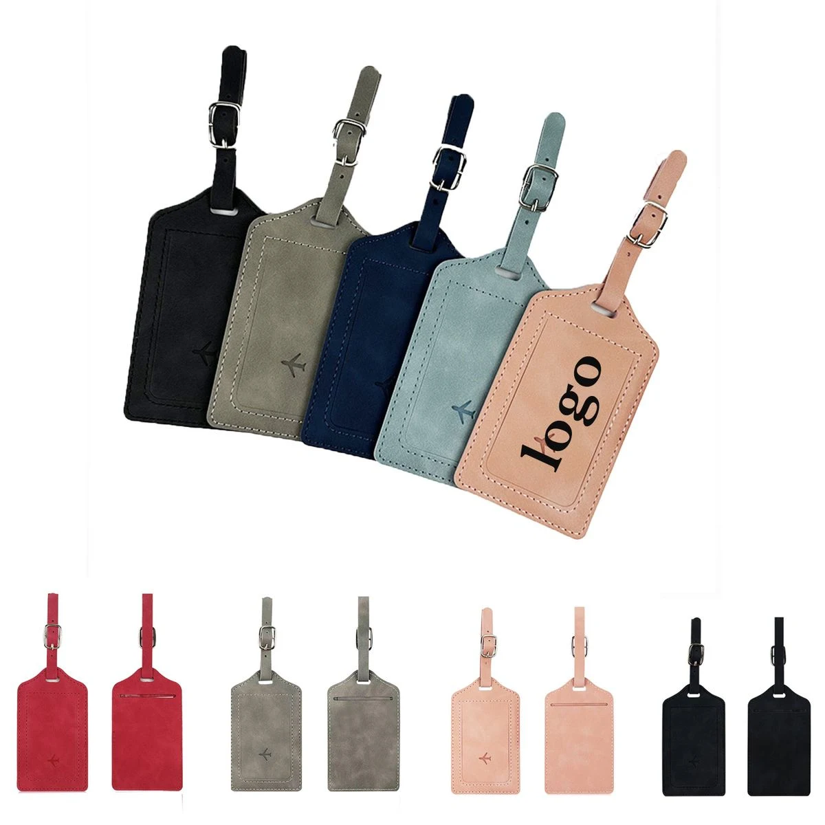 Retractable PU Leather Travel Tag
1
