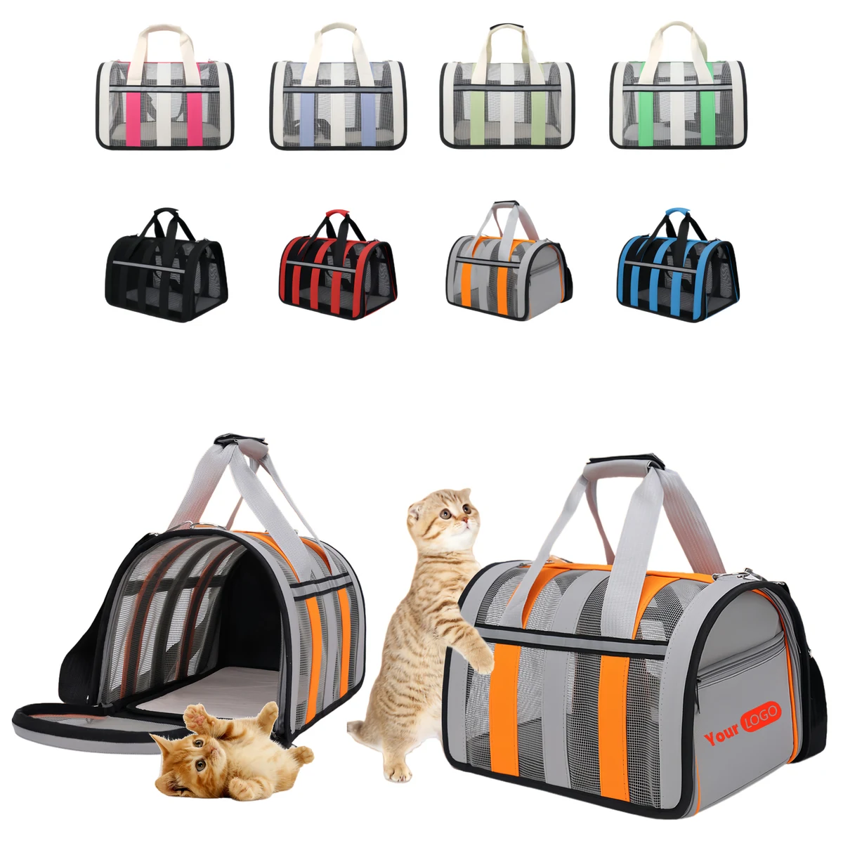 Oxford Fabric Breathable Crossbody and Handheld Pet Bag 1