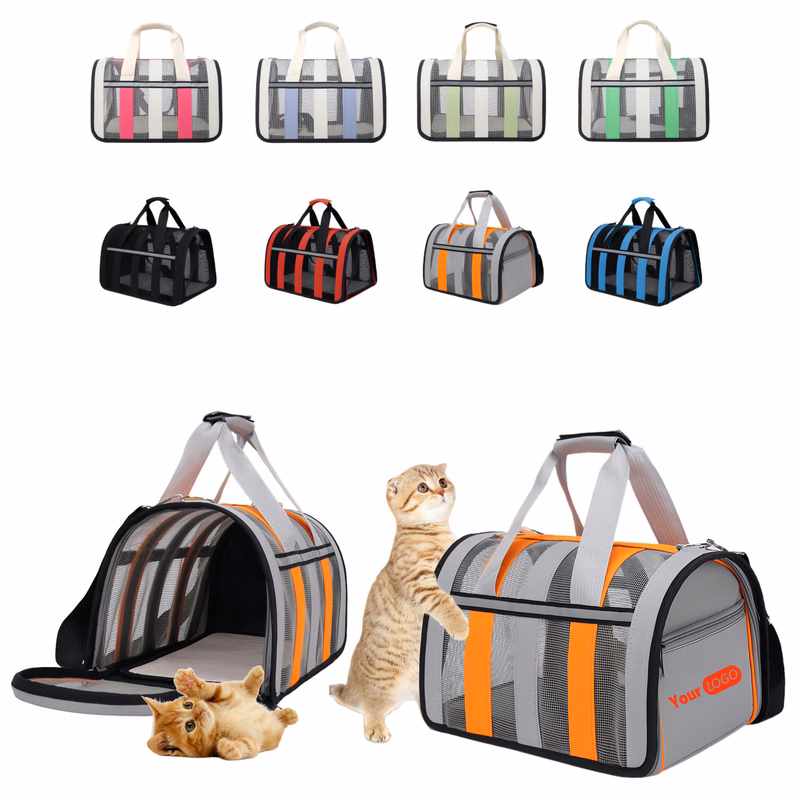 Oxford Fabric Breathable Crossbody and Handheld Pet Bag