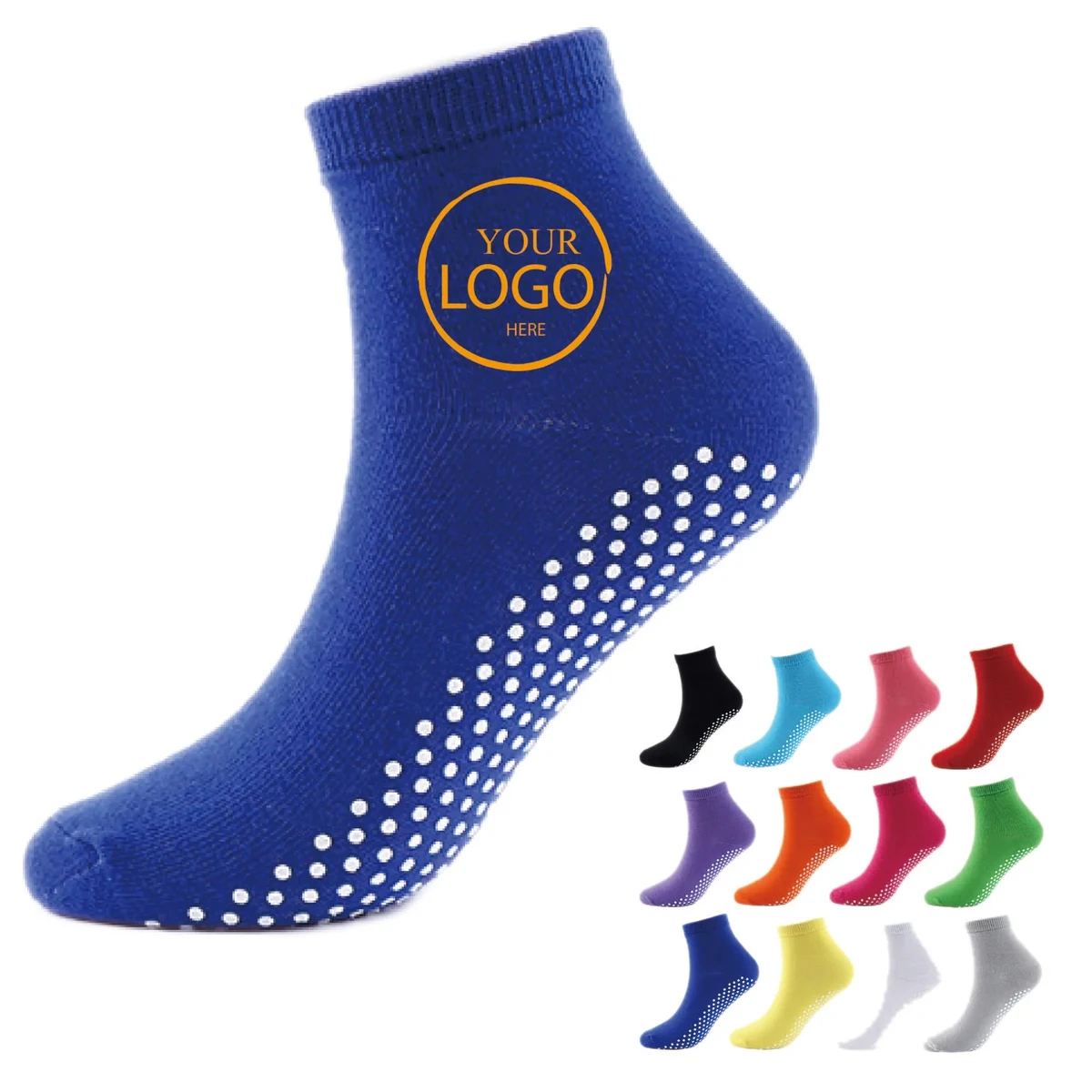 Custom Printed Non Slip Pilate Grip Socks 1
