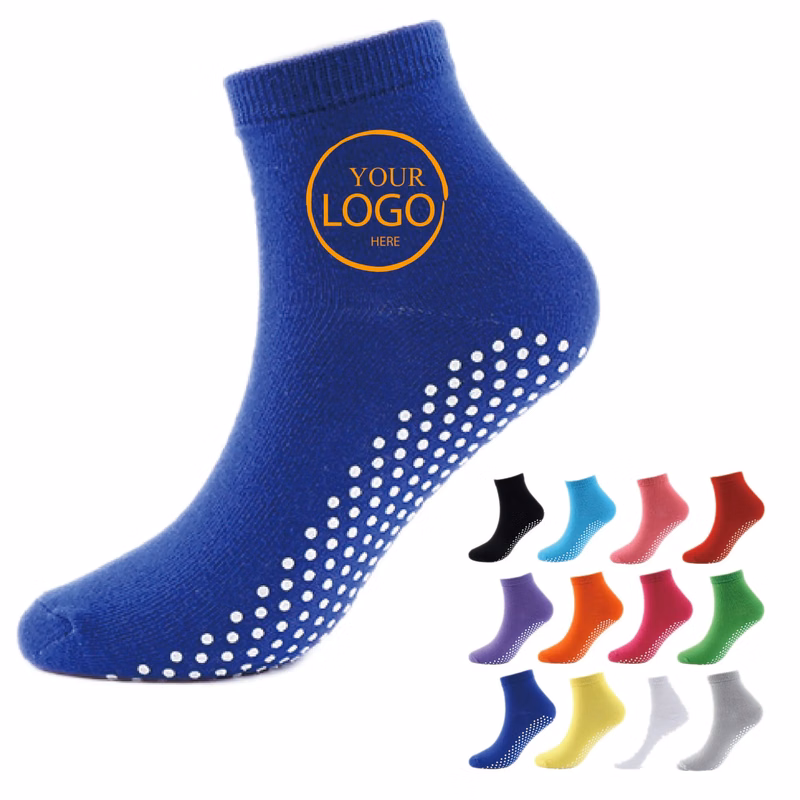 Custom Printed Non Slip Pilate Grip Socks