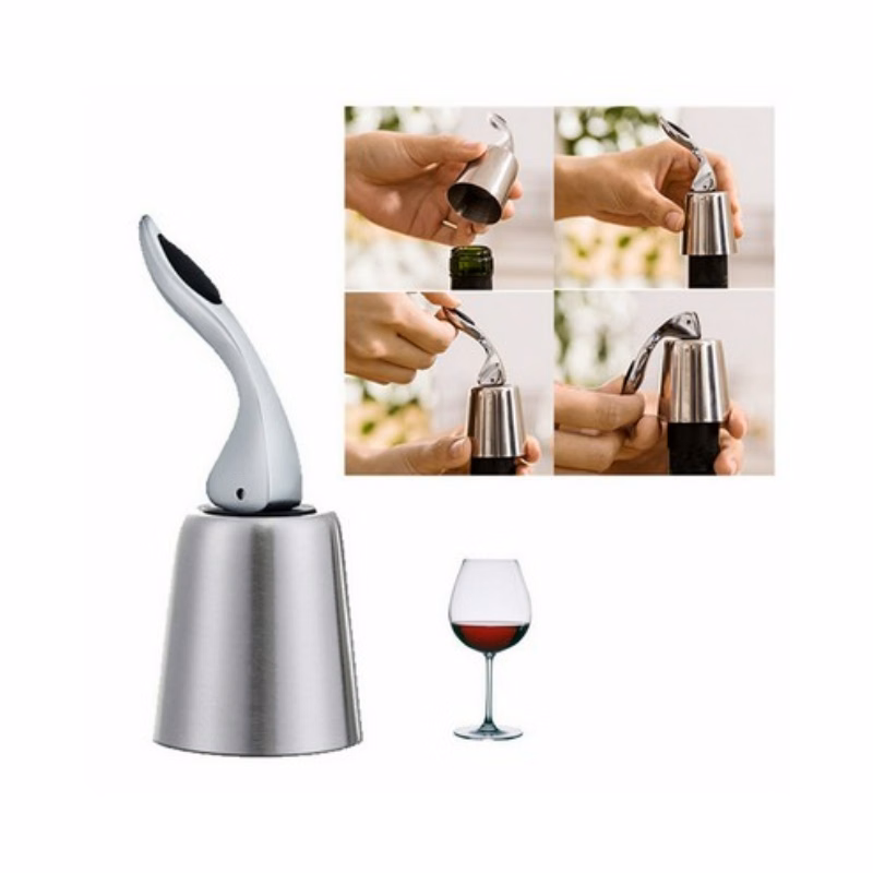 Stainless Steel Vacuum Sealed Wine Bottle Stoppers