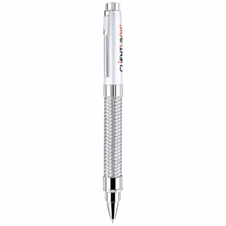 Ridge Twist Ballpoint Brass Pen