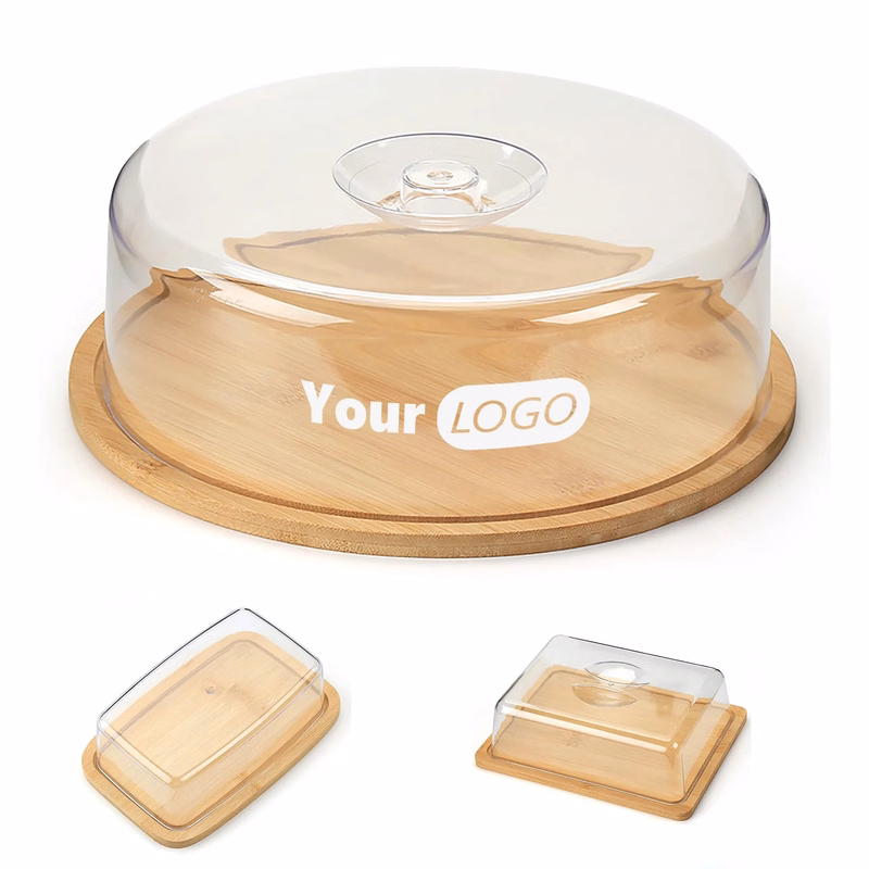 Wood Color Rectangular Bamboo Butter Box