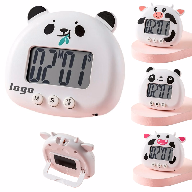 Cartoon Animal Digital Timer Magnetic Family Kitchen Promo