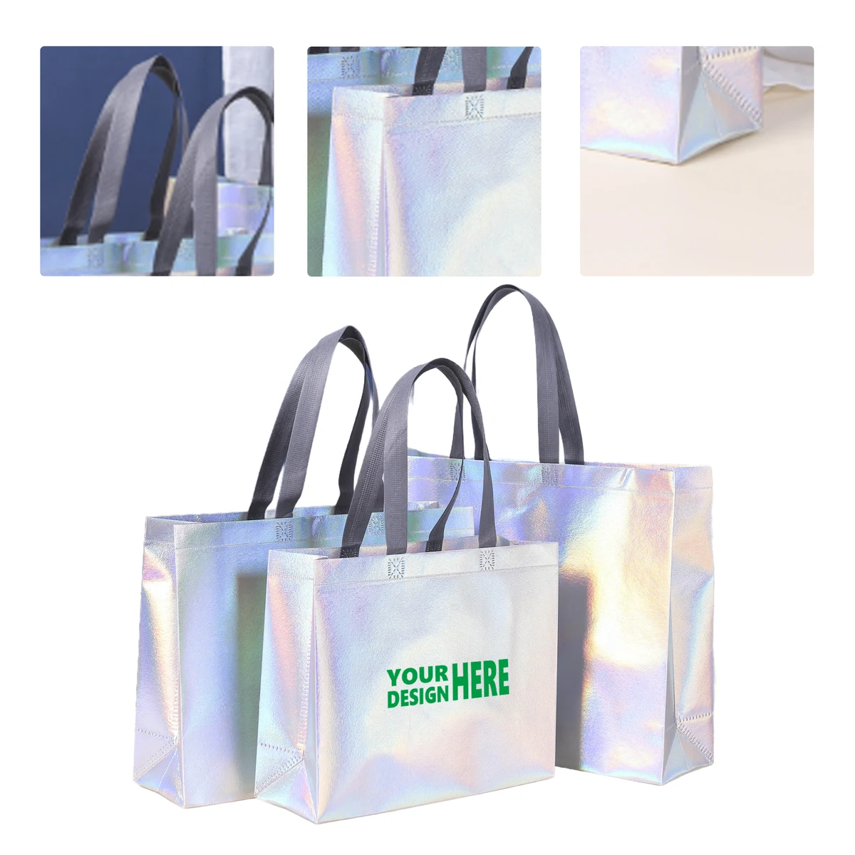 MOQ 50 Custom Non-Woven Fabric Tote Bag for Clothing Retail 1