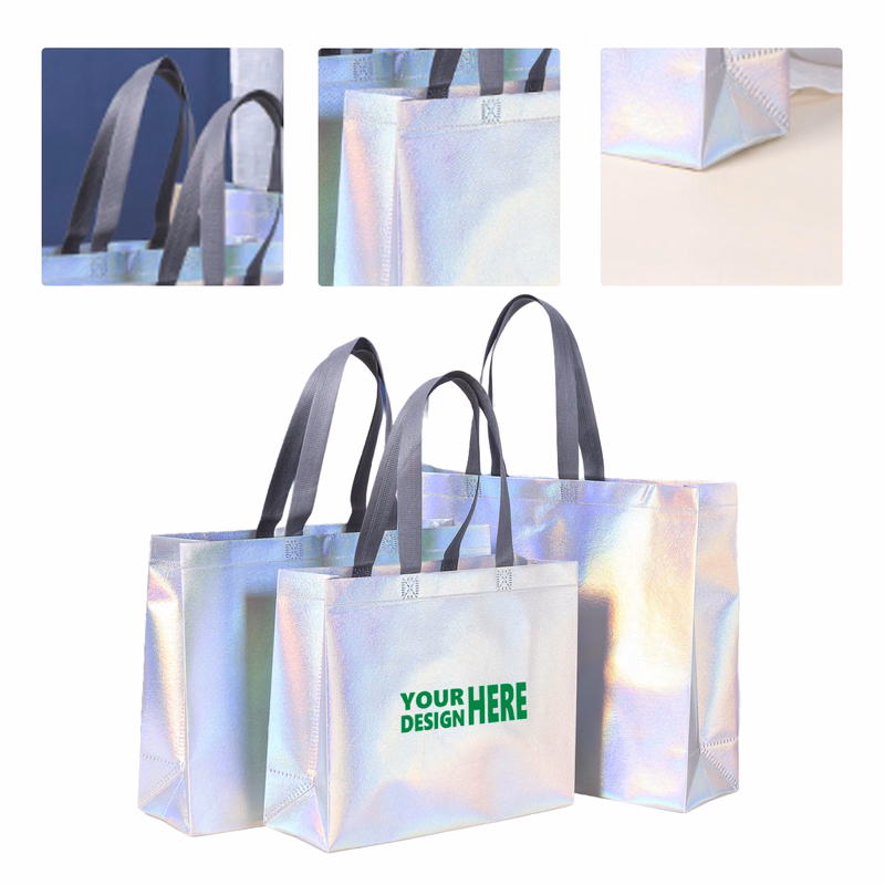 MOQ 50 Custom Non-Woven Fabric Tote Bag for Clothing Retail
