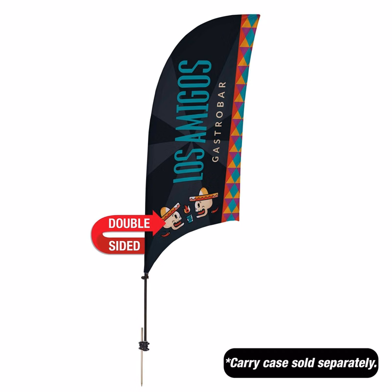 7.5' Value Razor Sail Sign Kit (Double-Sided with Value Spike)