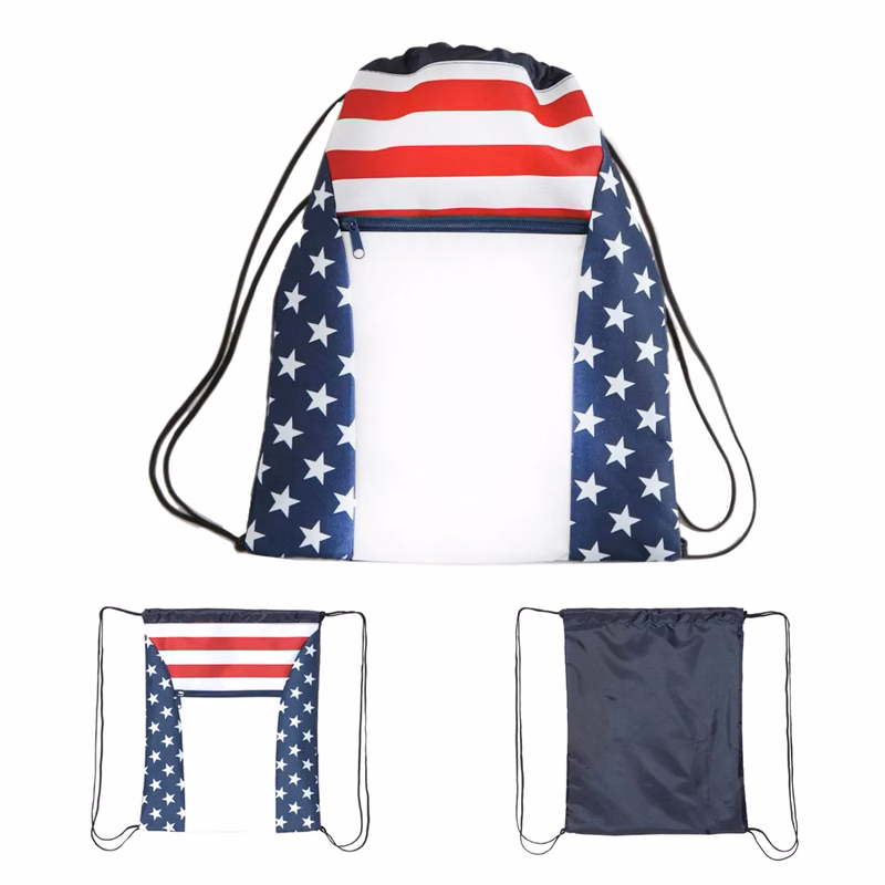 Patriotic Drawstring Backpack
