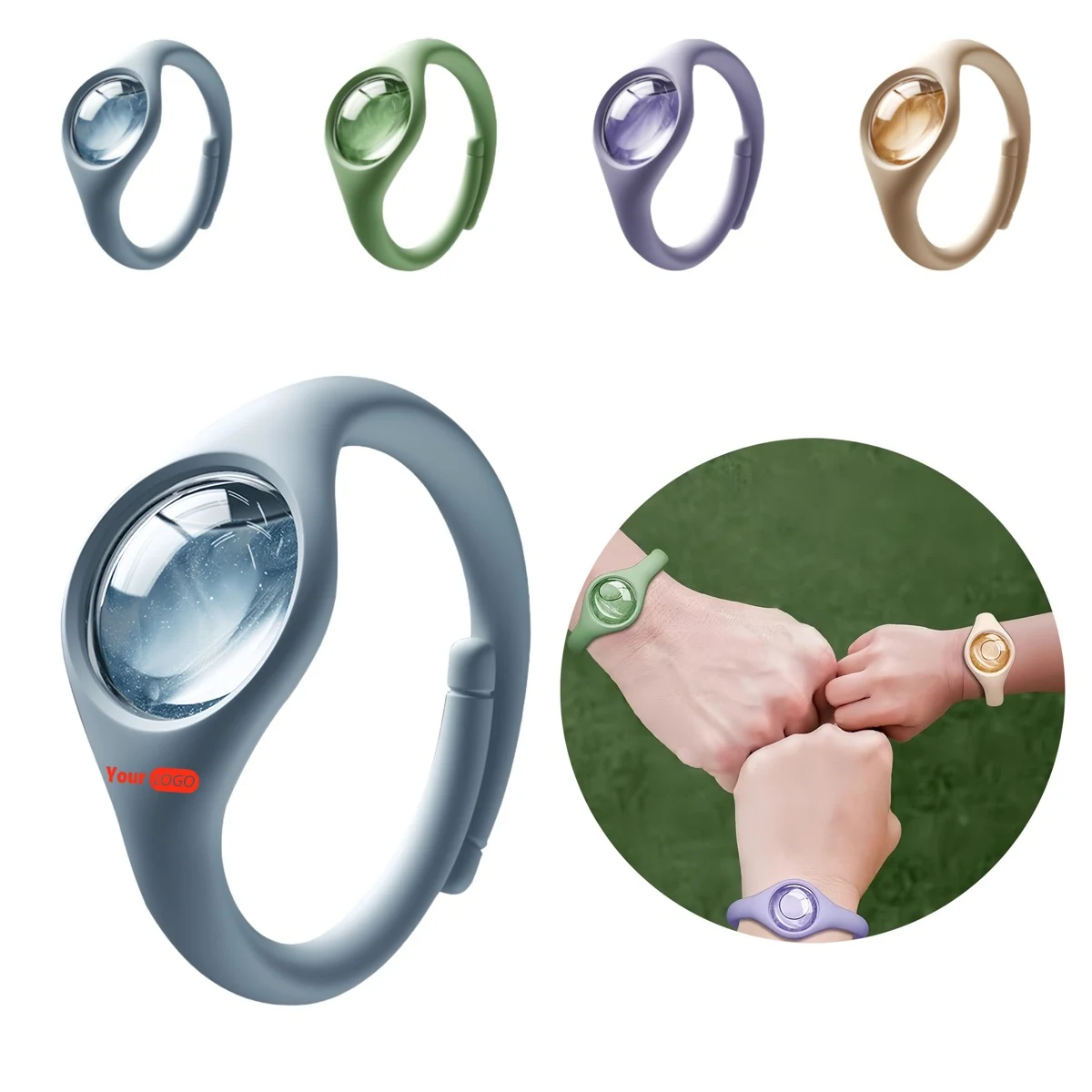 Silicone Breathable Mosquito Repellent Wristband 1