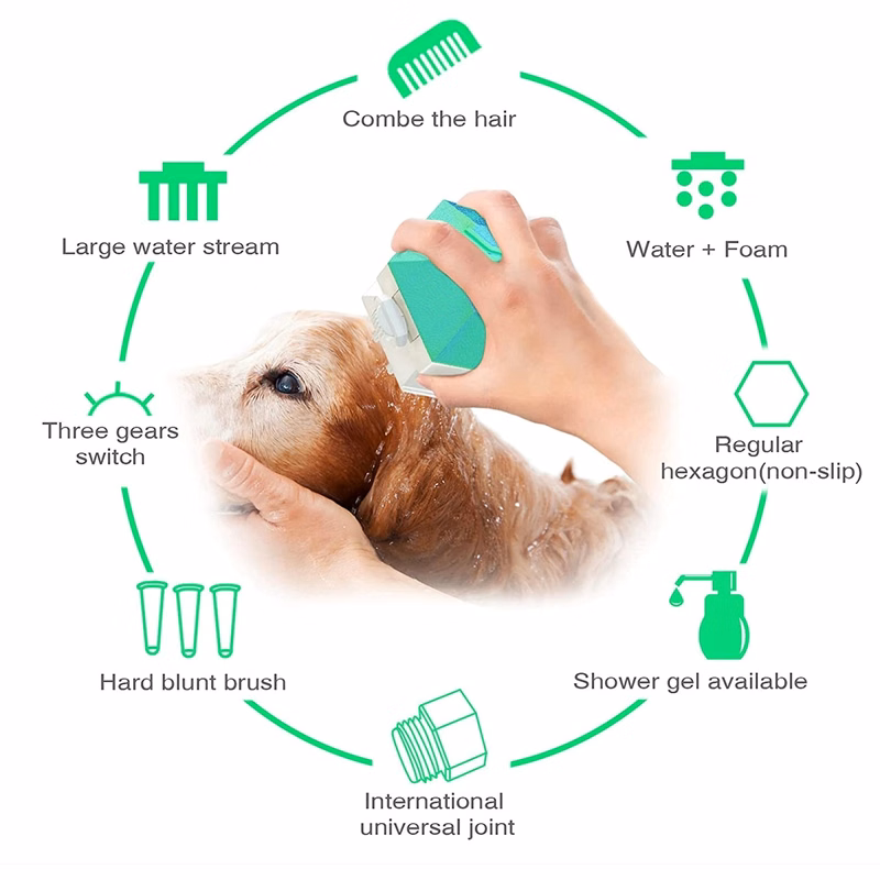 Multifunctional Pet Shower Brush