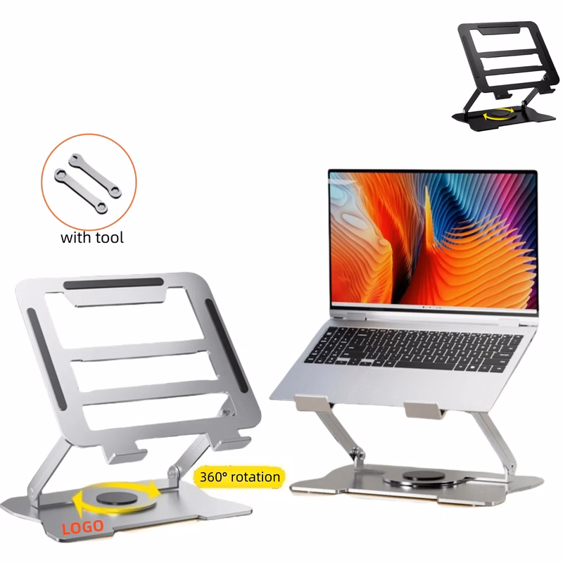 Foldable 360 Degree Rotating Laptop Notebook Tablet Stand