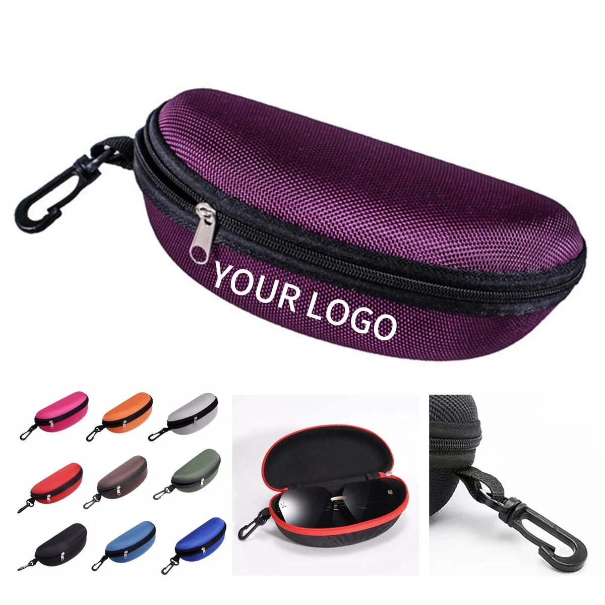 Zipper Eyewear Case with Logo Printing 1