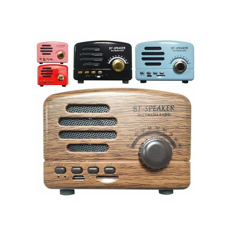 SonicWave Vintage Retro Bluetooth Speaker – Portable, Wireless & Rechargeable Music Player 1