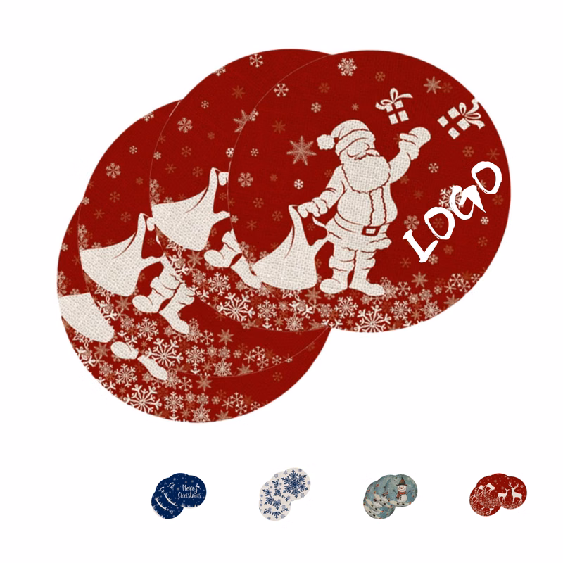 Christmas Background Winter Home Decoration Place Mats