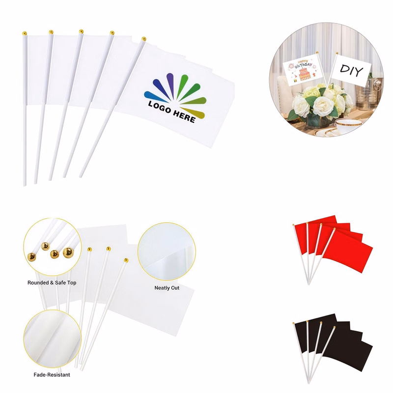 Lightweight Promotional Hand Flag for Sports and Parades