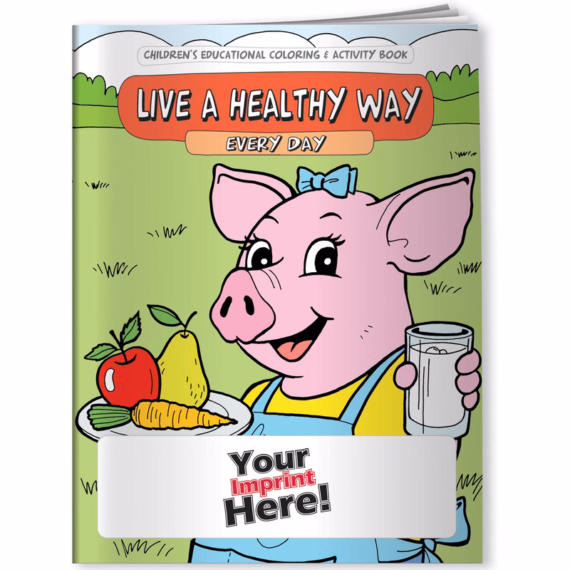 Coloring Book - Live a Healthy Way Every Day