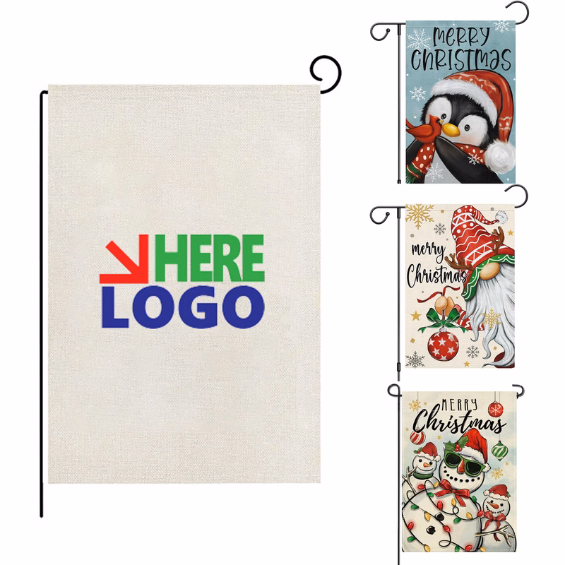 Customized Single-Sided Garden Flags For Holidays