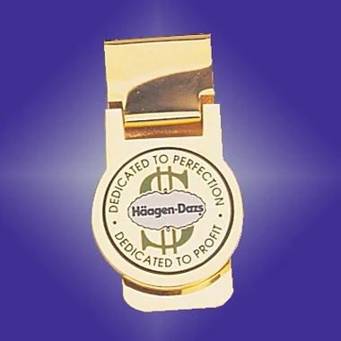 GOLD PLATED BRASS MONEY CLIP 1