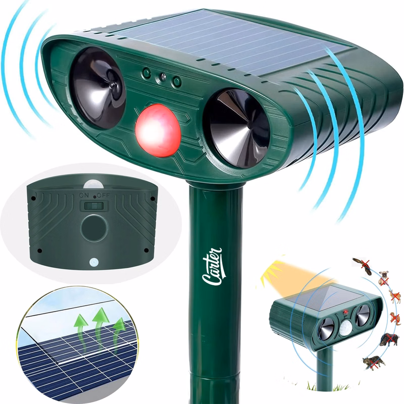 Solar Infrared Induction LED Ultrasonic Animal Repellent
