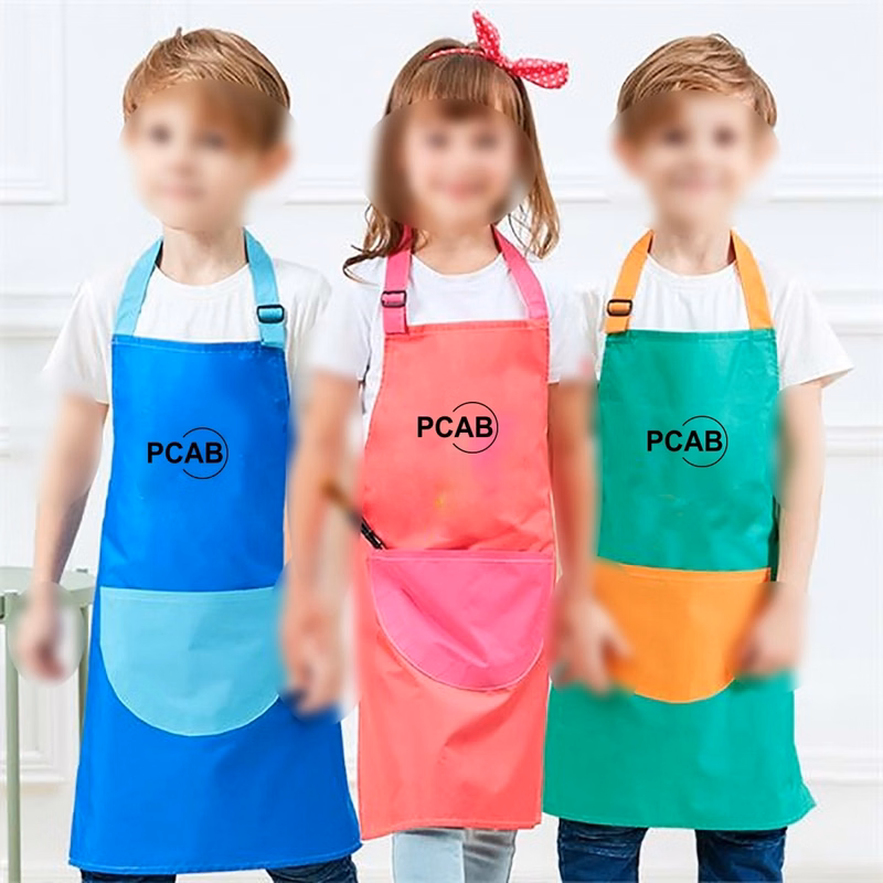 High Quality Waterproof Kids Apron W/O Sleeves