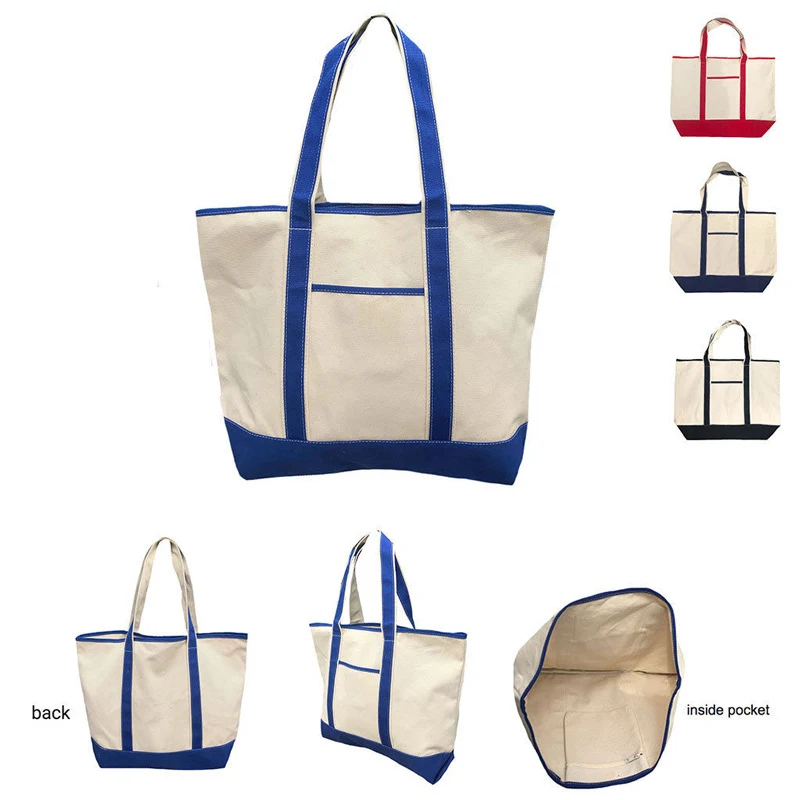 Natural Canvas Beach Tote Medium Bags, custom tote bag with logo imprint 1