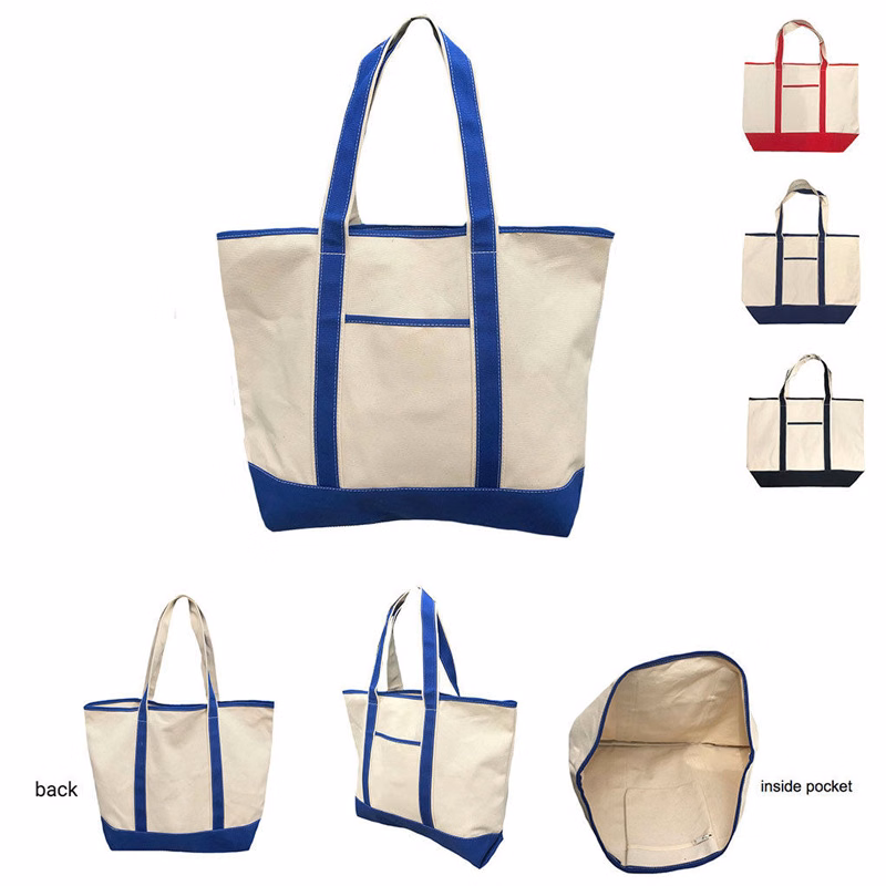Natural Canvas Beach Tote Medium Bags