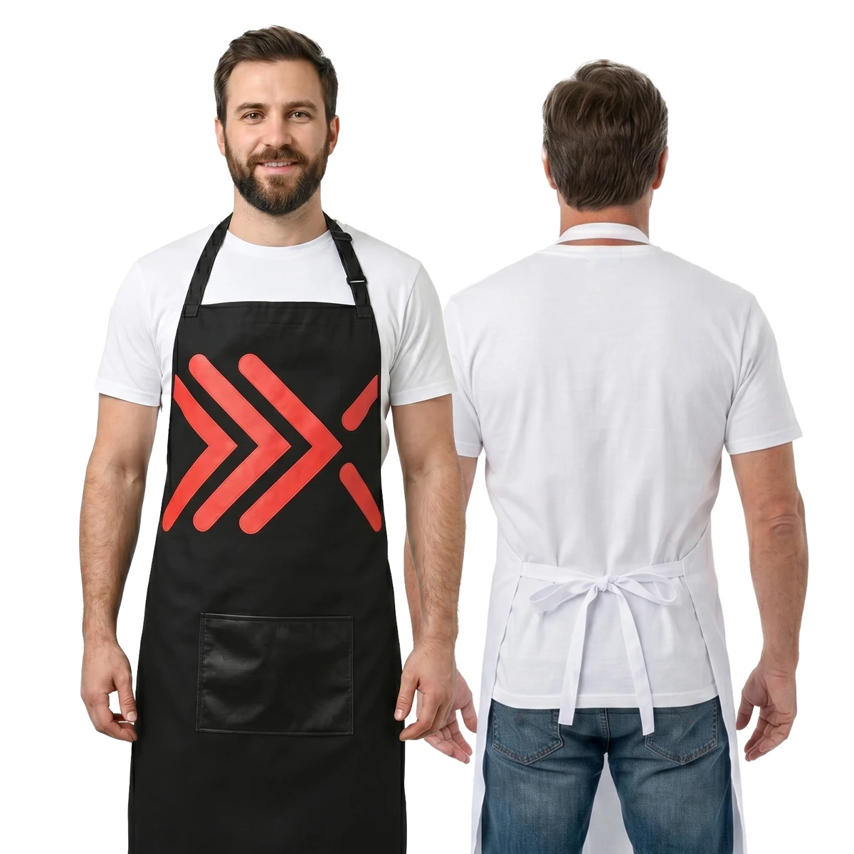 Dye-Sublimation Heavy Duty Butcher Apron Full Length Aprons 1