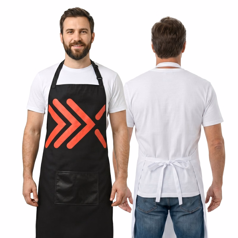 Dye-Sublimation Heavy Duty Butcher Apron Full Length Aprons
