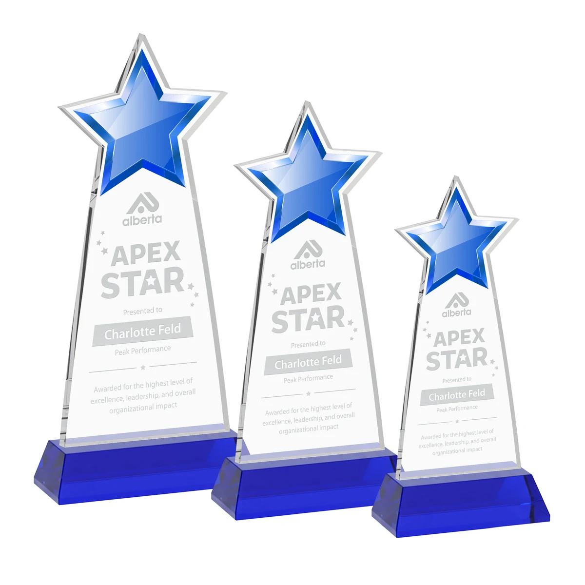 Starlite Award on Hartford Base - Blue 1