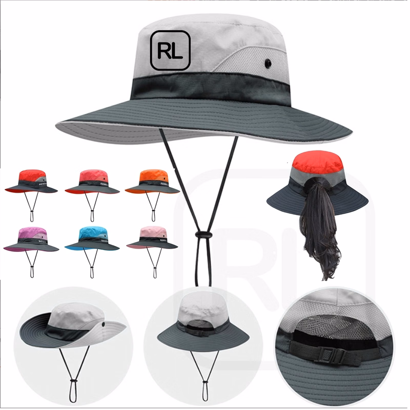 Ponytail Fisherman Bucket Hat