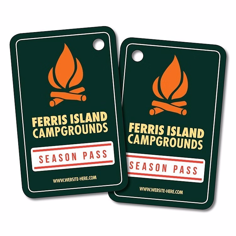 Plastic Wallet Card with Punch - 3.5x2.25 (2-Sided) - 30 pt.
