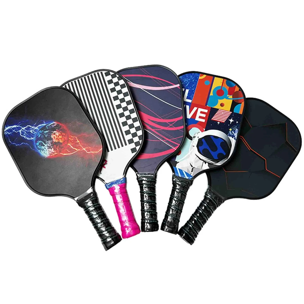 Fiberglass Pickleball Rackets Paddles -Single 1