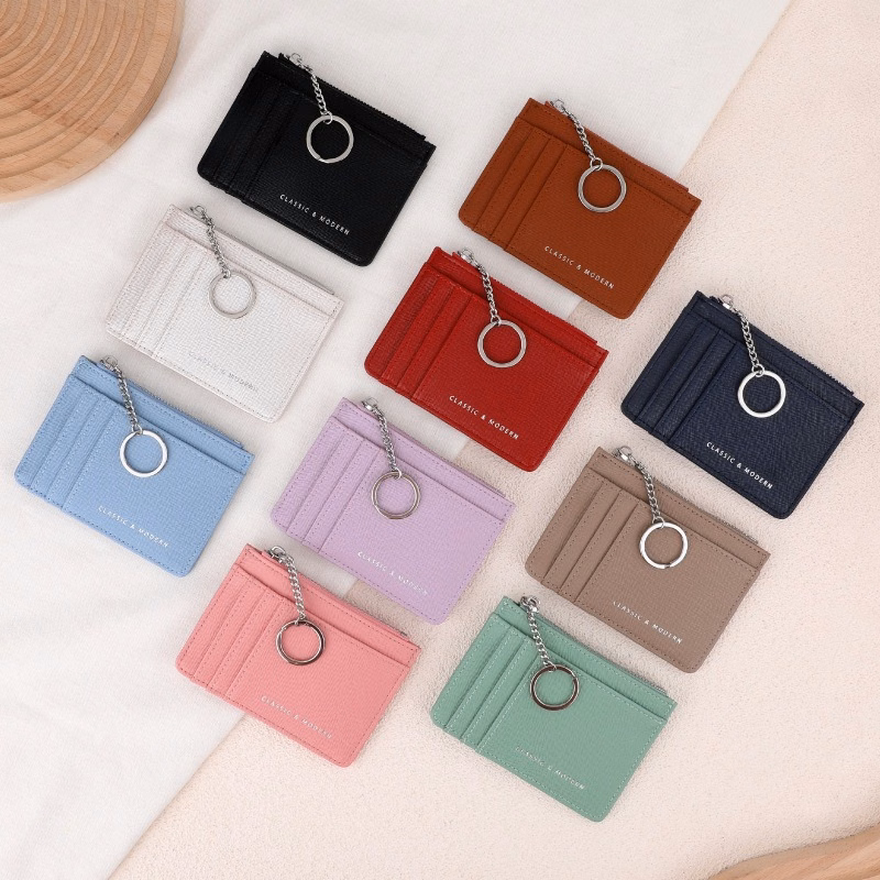PU Card Holder with Key Ring
