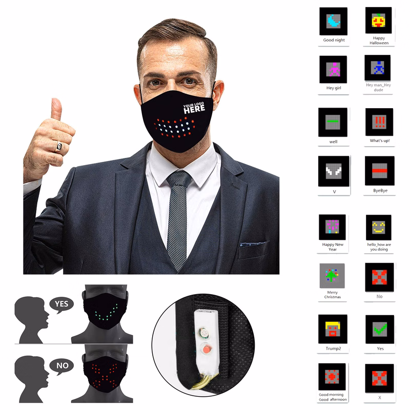 Voice Activated LED Face Mask