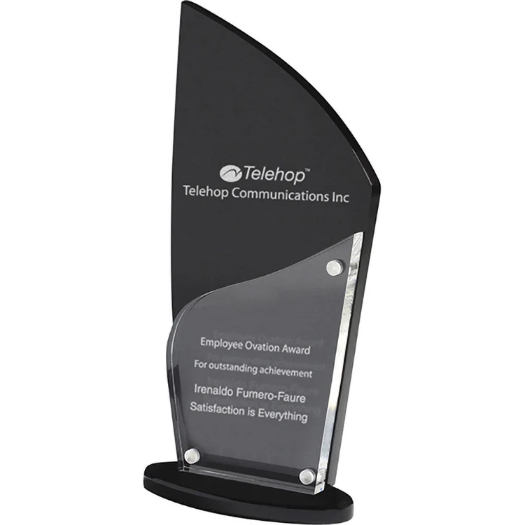 Torch Award (4 1/4" x 8 3/4" x 3/4") Laser Engraved 1