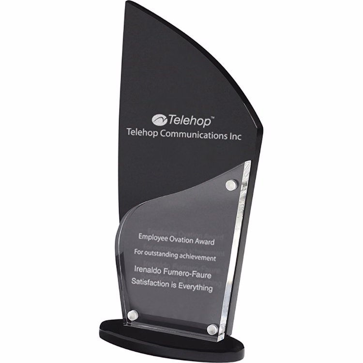 Torch Award (4 1/4" x 8 3/4" x 3/4") Laser Engraved