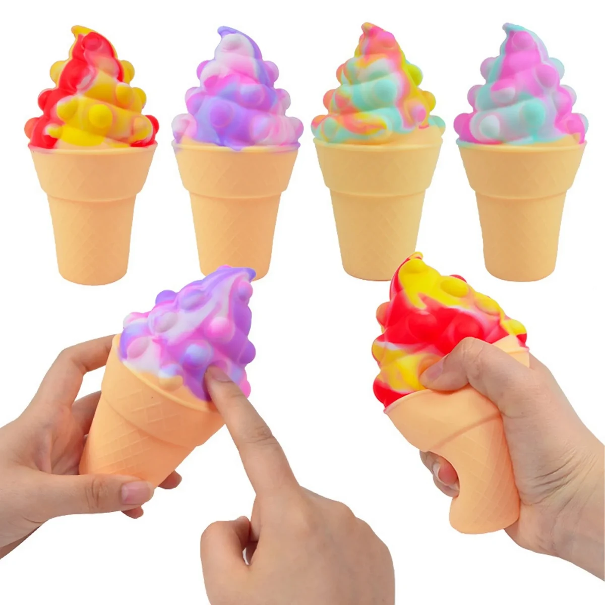 Stress RelieverPU Ice Cream Squishy Toy 1