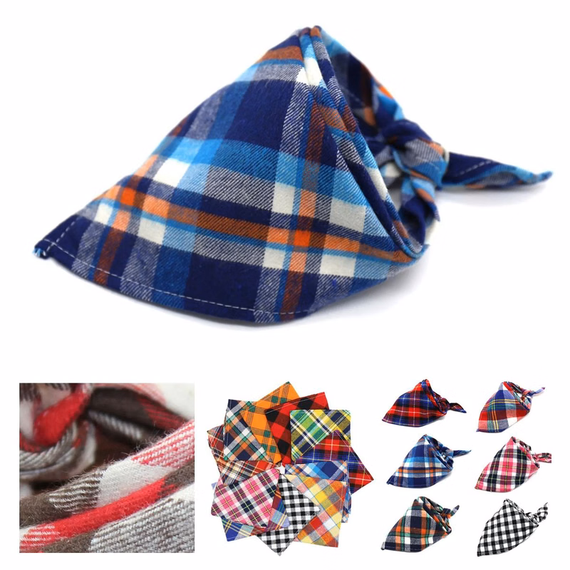 Adjustable Cotton Bandana for Dogs and Puppies