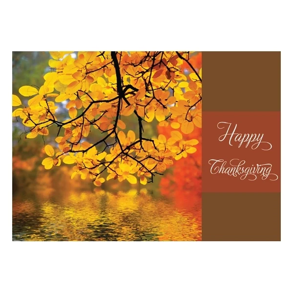 Autumn Reflection Thanksgiving Card 1