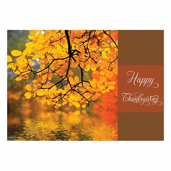 Autumn Reflection Thanksgiving Card