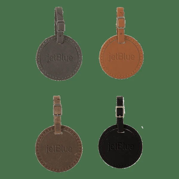 Culver Round Leather Luggage Tag 1