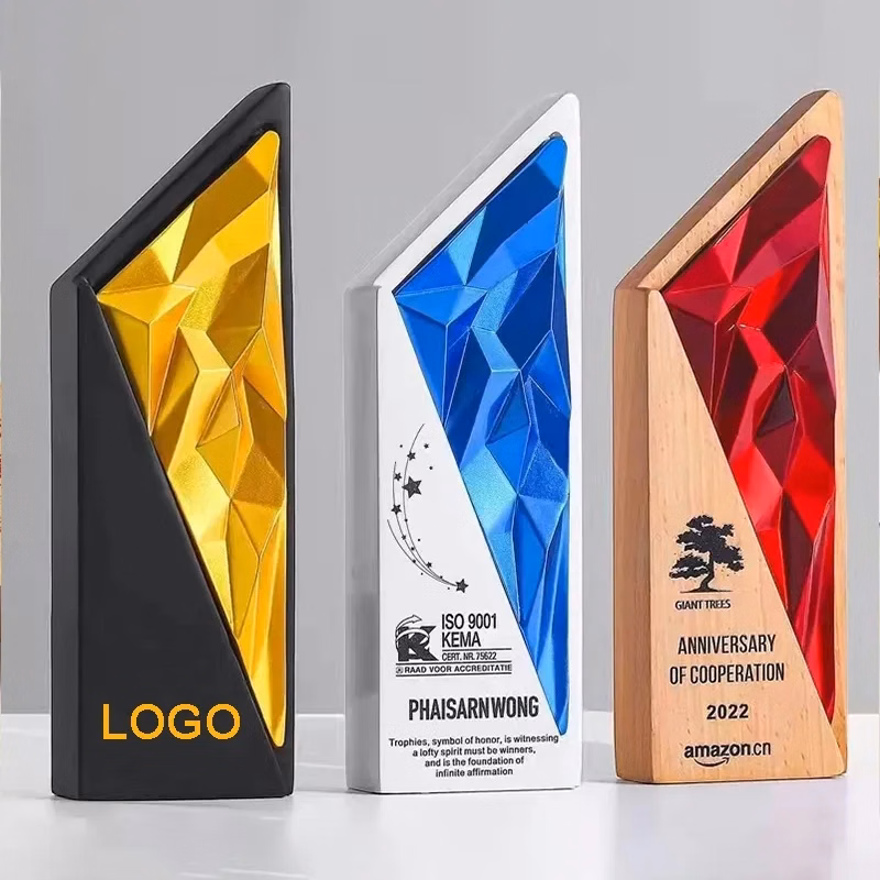 Exclusive Crystal Wooden Award