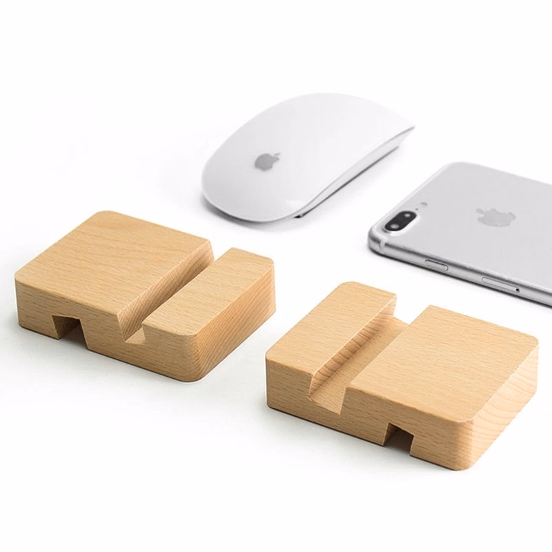 Wooden phone stand