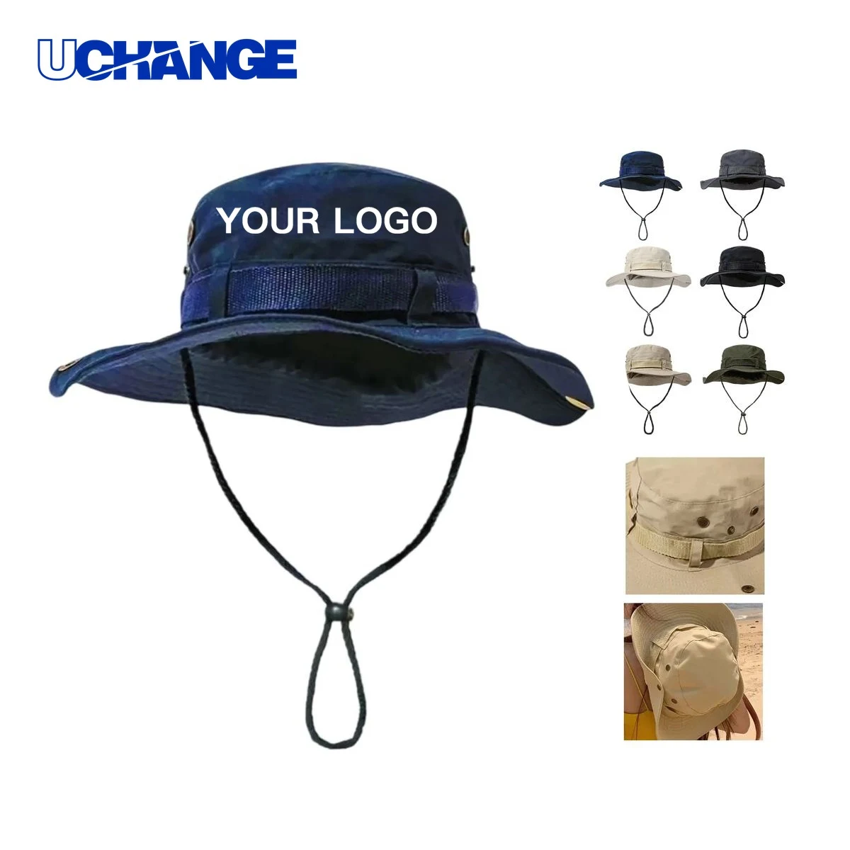 Polyester Foldable Hiking Fishing Hat Headwear for Outdoor Use 1